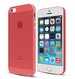 Ultra Tenký Plastový Kryt pro Apple iPhone 5 / 5S / SE (tl. 0,3mm) - Matný | Červená