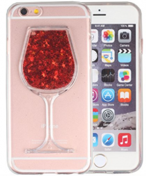 Kryt Sklenice červeného vína liquid pro Apple Iphone 6 / 6S