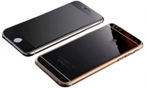 Ochranné Nalepovací Tvrzené Sklo na Zadní stranu tl. 0,4mm Pro Apple iPhone 6 Plus / 6S Plus | Černá