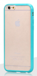 Plasto - Gumový Kryt Pro Apple iPhone 6 / 6S - Matný s Barevným Rámečkem | Zelená