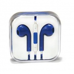 Sluchátka s ovládáním a mikrofonem pro Apple zařízení | Modrá