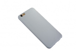 Gumový Obal se Vzorem Prošité Kůže Pro Apple iPhone 6 / 6S | Bílá