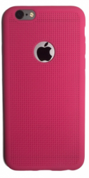 Barevný Gumový Prodyšný Obal Pro Apple iPhone 6 / 6S | Světlá Růžová
