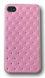 Plastový kryt s Kamínkami Pro Apple iPhone 4/4S | Růžová