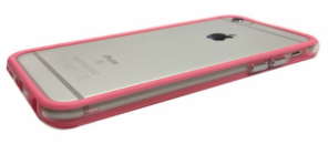 Gumový rámeček / Bumper Pro Apple iPhone 6 Plus / 6S Plus | Růžová průhledný pruh