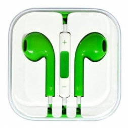 Sluchátka s ovládáním a mikrofonem pro Apple zařízení | Zelená