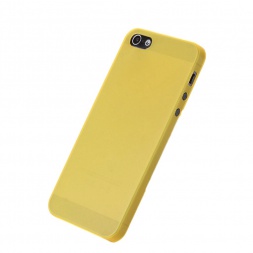 Ultra Tenký Plastový Kryt pro Apple iPhone 5 / 5S / SE (tl. 0,3mm) - Matný | Žlutá