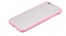 Plasto - Gumový Kryt Pro Apple iPhone 6 / 6S - Matný s Barevným Rámečkem | Světlá Růžová