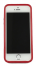 Gumový Rámeček / Bumper Pro Apple iPhone 5 / 5S / SE | Červená průhledný pruh