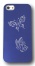 Plastovo - Hliníkový Kryt s Motivem Motýla Pro Apple iPhone 5/5S/SE | Modrá