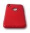 Gumový kryt s motivem kůže Pro apple iPhone X / Xs | Červená