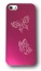 Plastovo - Hliníkový Kryt s Motivem Motýla Pro Apple iPhone 5/5S/SE | Růžová